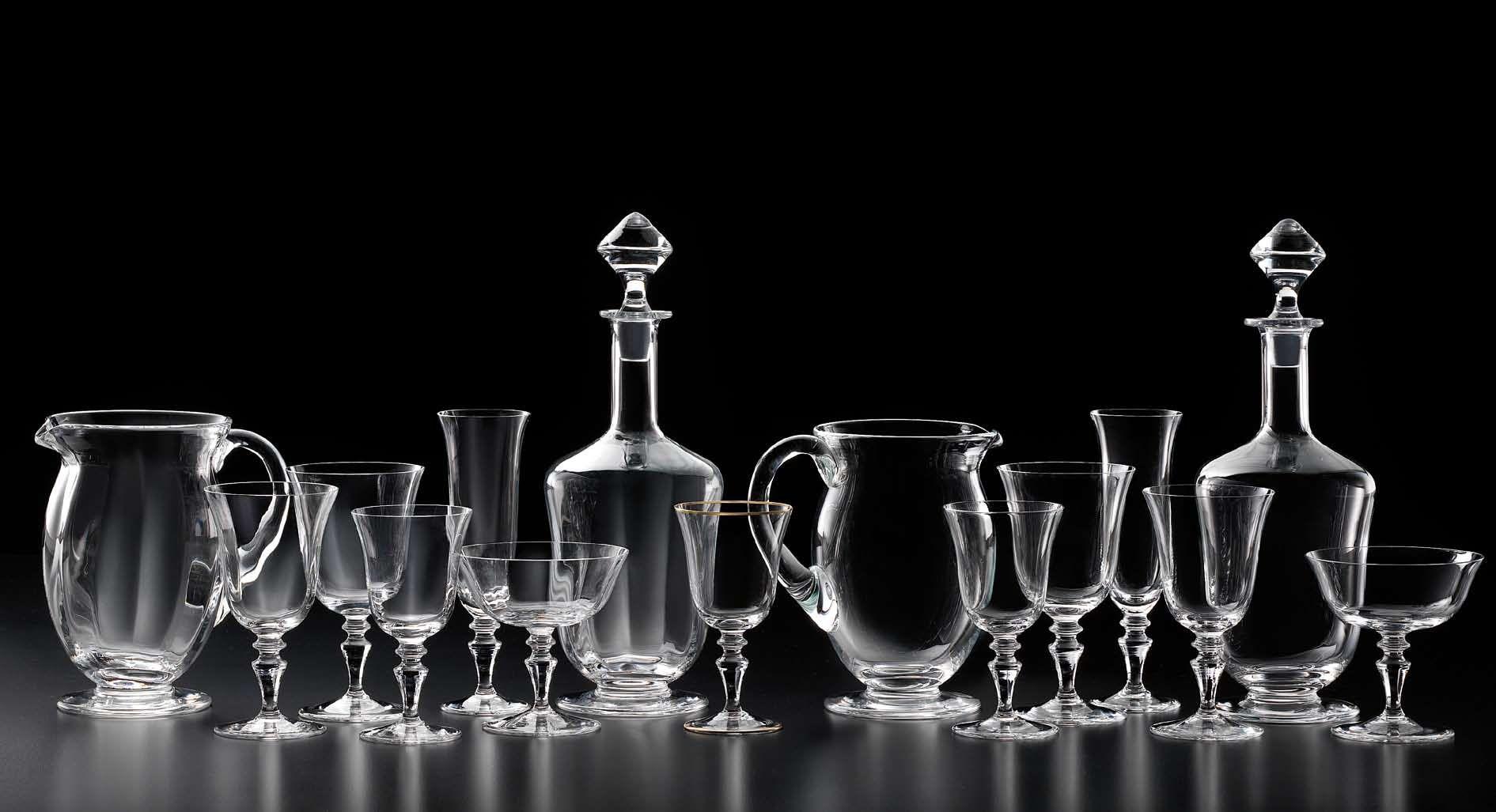 Clear Murano glassware